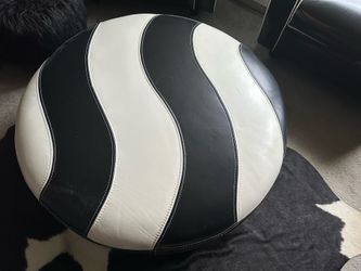 Leather Ottoman