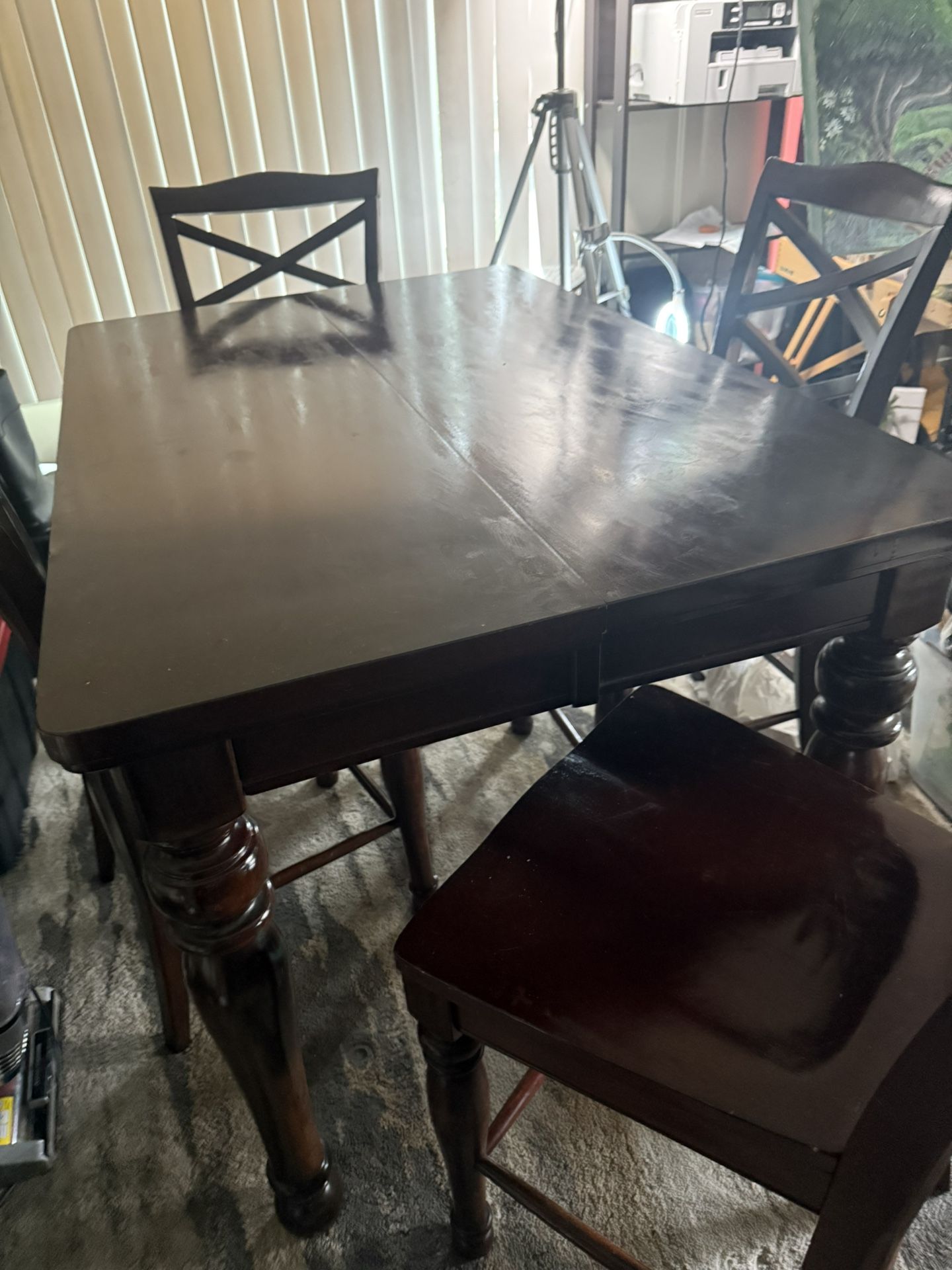 Dining Room Table 4 Chairs Counter Top High