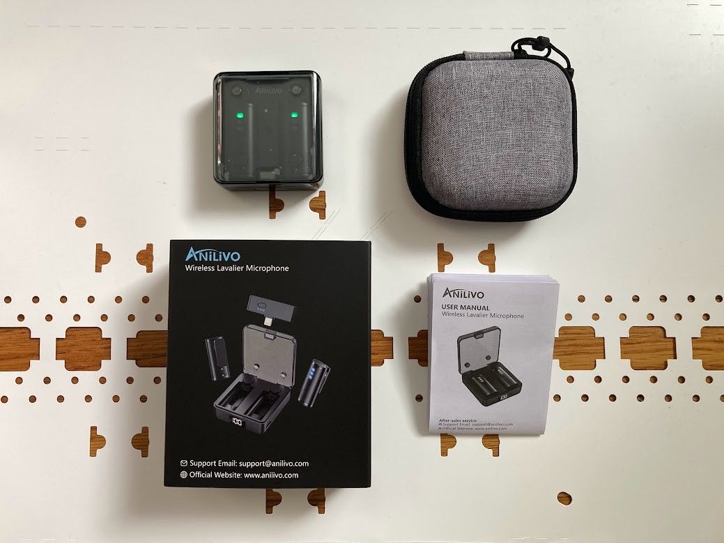 Lavalier Microphone for iPhone 40Hrs Battery, Noise Cancellation