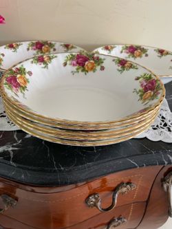 Royal Albert Old Country Roses Salad Bowls Set of 7