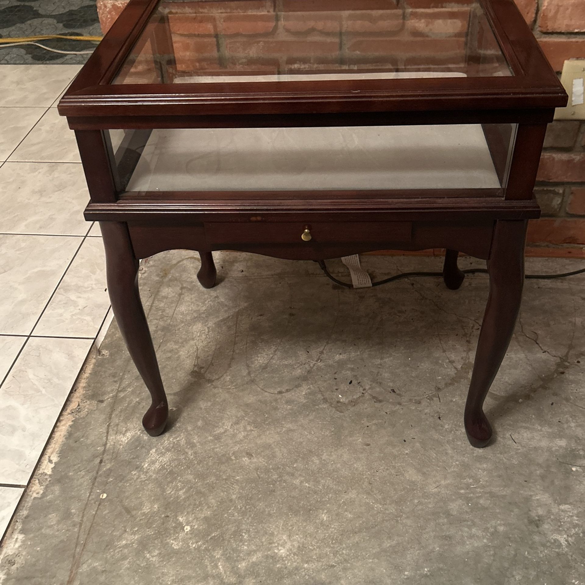 Glass End Table
