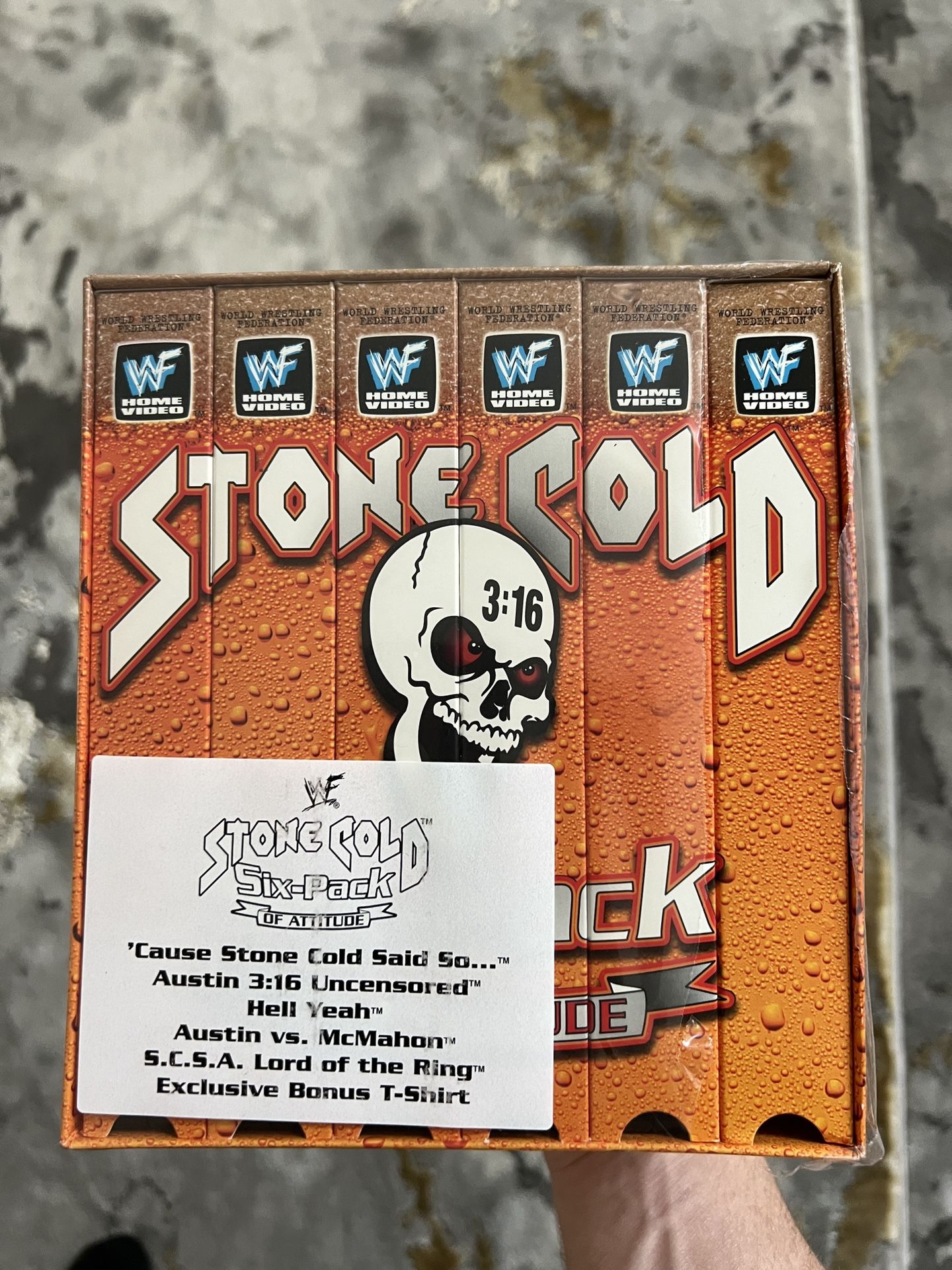 Stone Cold Steve Austin Six Pack Of Attitude VHS