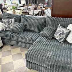 Customizable Corduroy Sectionals Available Today