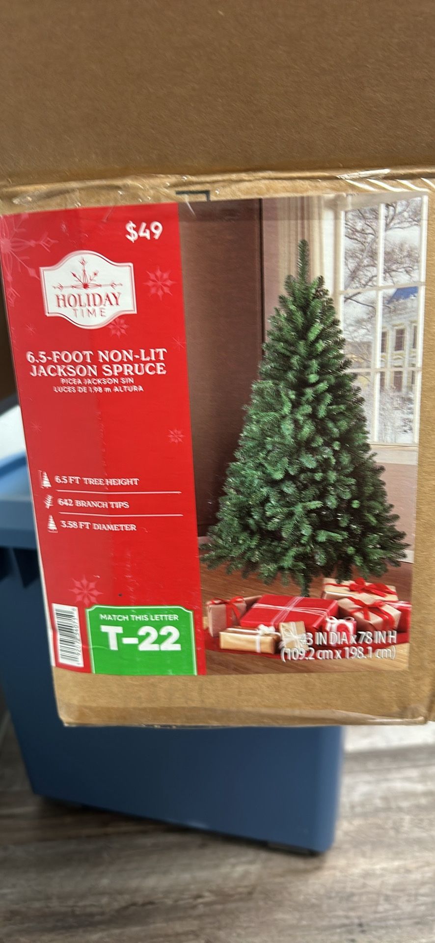 6.5ft Christmas Tree- Used Once!