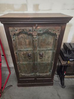 Antique wood armoire / cabinet