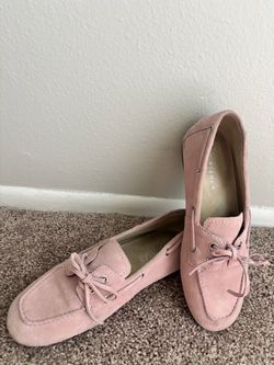 Marc Fisher Pink Suede Boat Loafers