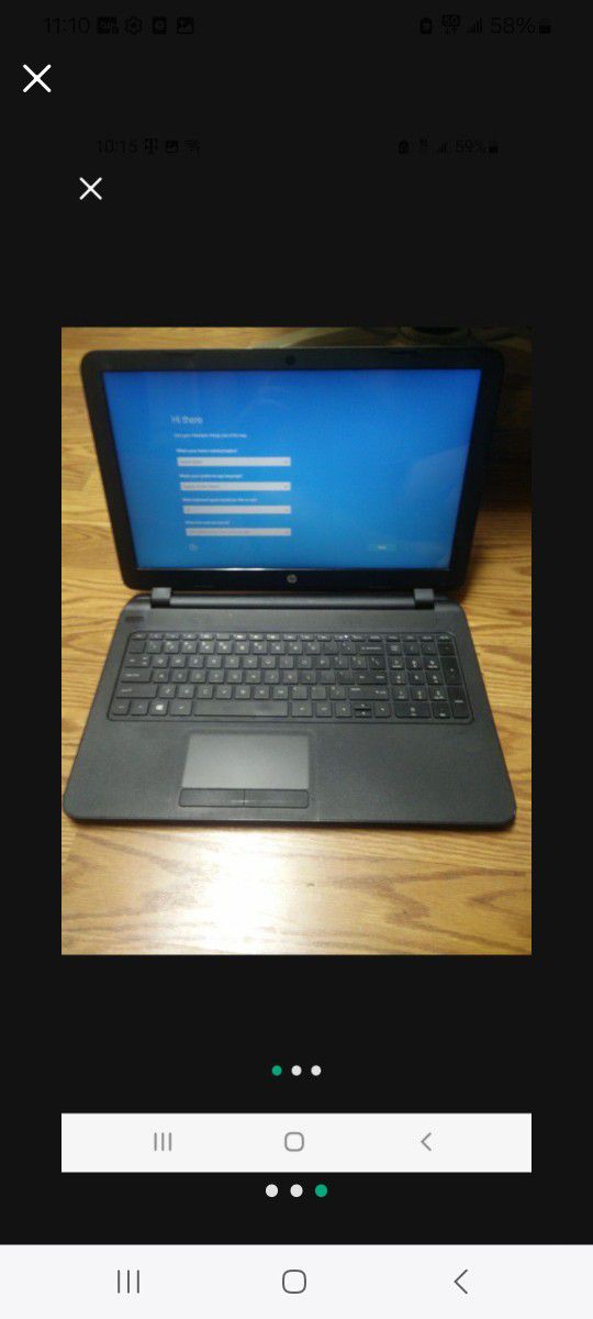 HP laptop 4gb ram, 500 gb HDD