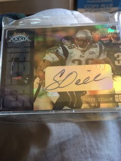 COREY DILLON SB 39 AUTOGRAPHED SP #/25