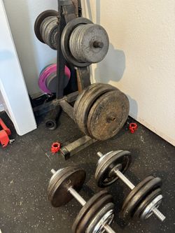 1 inch weight plates set *Must Sell OBO