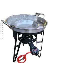 Dicada Set Disco Acero Inoxidable Vase Quemador Todo Nuevo Para Freir Mojarras Pollos Enchiladas Discadas 