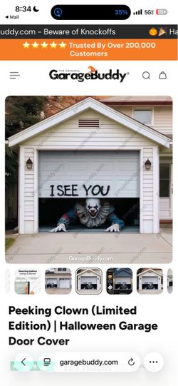 Halloween garage cover