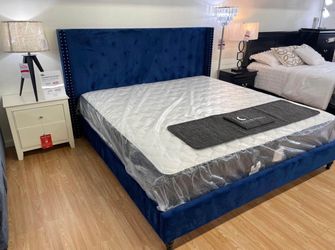 Elegance tall headboards bed frames available in Queen King | delivery available