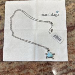 Sterling Silver Turtle Heart Necklace 