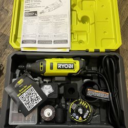 Ryobi Rotary Tool Kit w/ Case & 45+ Accessories (Carving, Sanding, Engraving) 