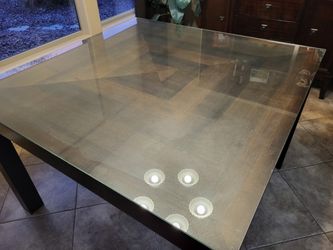 Copenhagen Espresso Table With covered GLASS