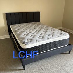 New Queen Bed Frame With Mattress 