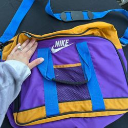 Nike x Mead Retro Computer Bag – Purple/Yellow Vintage Laptop Bag