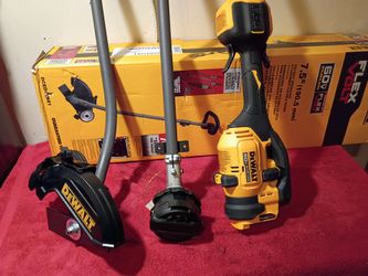 60 volt DeWalt brushless string trimmer+ edger attachment TOOLS ONLY $$230