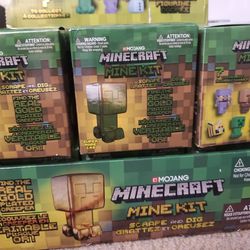 Gold Creeper Super Rare REAL GOLD Plated Minecraft Mine Kit Scrape