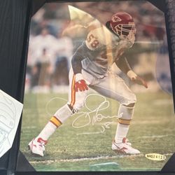 One Of A Kind Upper deck Authentication Derrick Thomas Photo And Autograph 