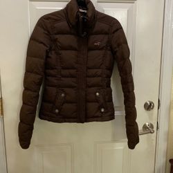 Hollister Jacket Brown Small Lost Hoodie