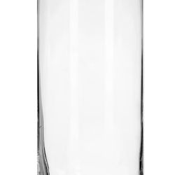 Clear Glass Cylinder Vases, 7.25x3.25 in.