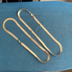 Gold Plated Herringbone