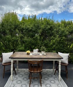 Solid Wood Table & Chairs *Plesse See Description For Details*