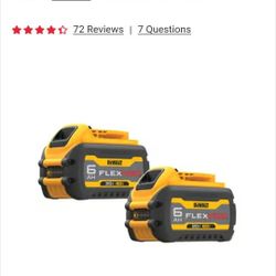 (2)Dewalt 6AH Batteries