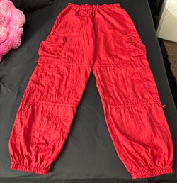 Red Wide Leg Trousers
