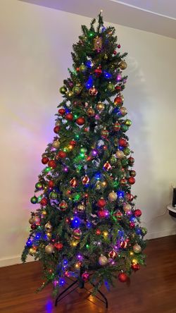 Decorated Artificial Christmas Tree