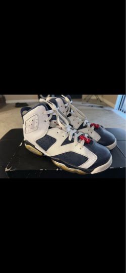 Retro Jordan 6 'Olympic' Size 6.5Y dusty from storage & yellowing $100