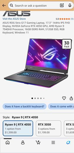 High end gaming laptop