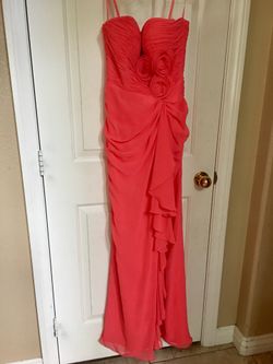 Coral dress with shawl size small