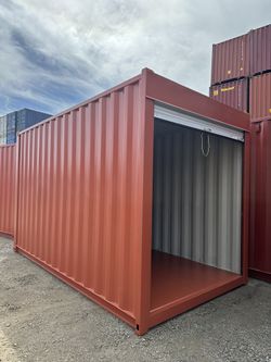 15FT STORAGE CONTAINER w/ ROLL-UP DOOR – HARD TO FIND SIZE!