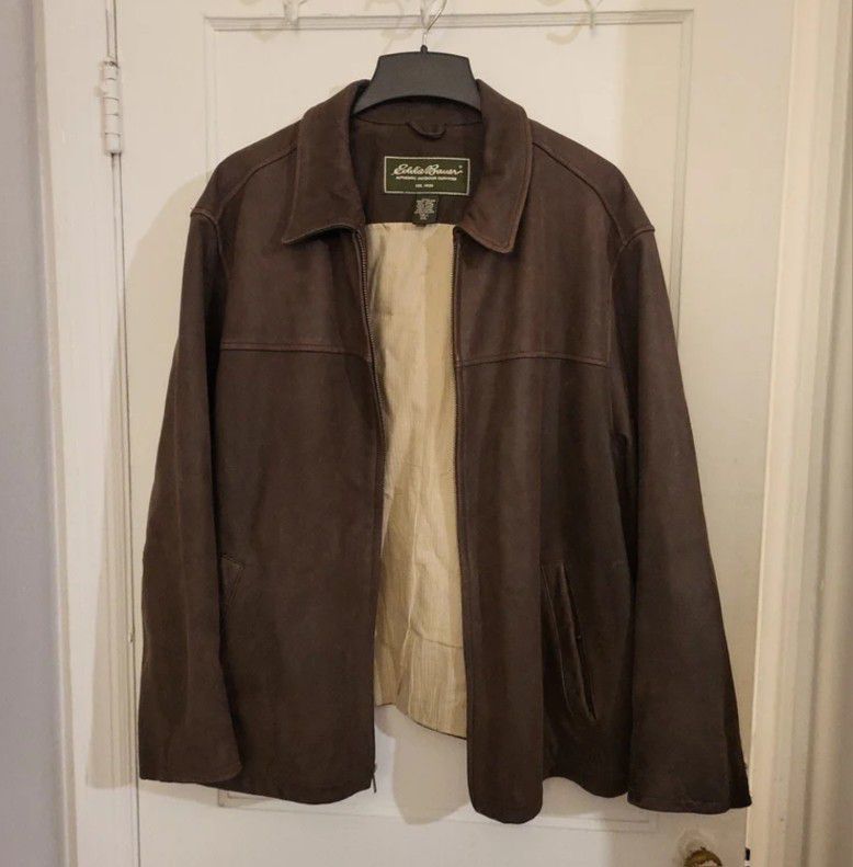 Vintage Leather Jacket XXL Tall Eddie Bauer