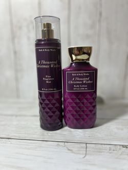 $20.00 Set Bath& Body Works A Thousand Christmas  Wishes Body Lotion /Mist