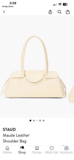 STAUD leather shoulder bag