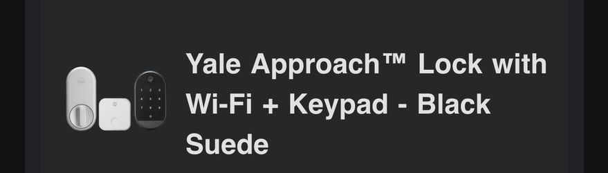 Yale Approach Keypad Bundle 