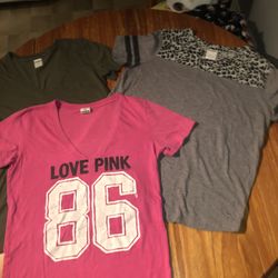 Bundle Of 3 Victoria’s Secret Size Large Shirts
