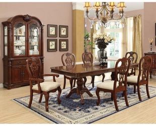Dining set with six chairs