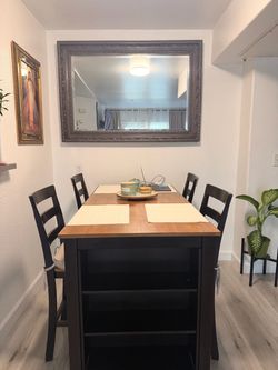 Counter Height Dining Table Set with 4 Chairs