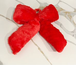 Red Plush Christmas tree topper