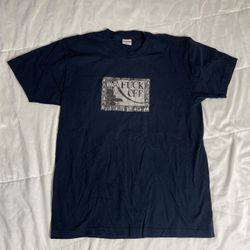 Supreme “Fu** Off “ Men’s Size Large Navy Blue SS17