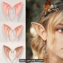Pair of Silicone Elf Ears Costume Accessory Halloween