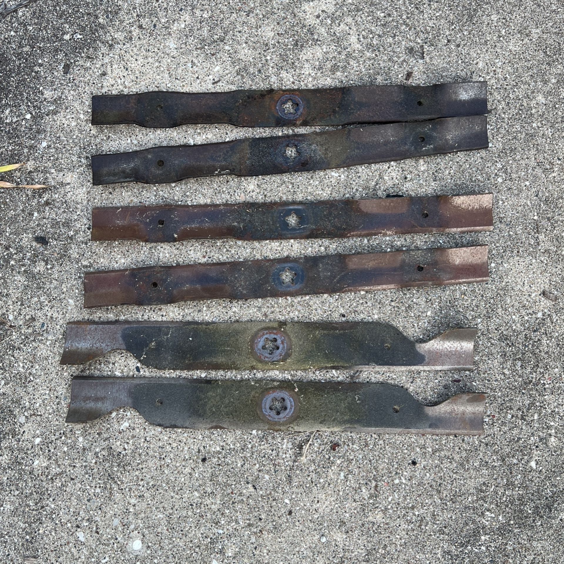 Six 23” Lawn Mower Blades (4 Mulching)