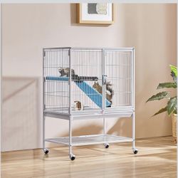 White Chinchilla Cage 
