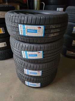 215 55 17 NEW TIRES CAMRY SOLARA AVALON ALTIMA ACCORD KIA MALIBU IMPALA LEXUS ACURA 