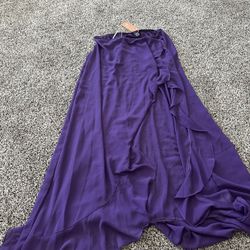 Purple See Through Skirt