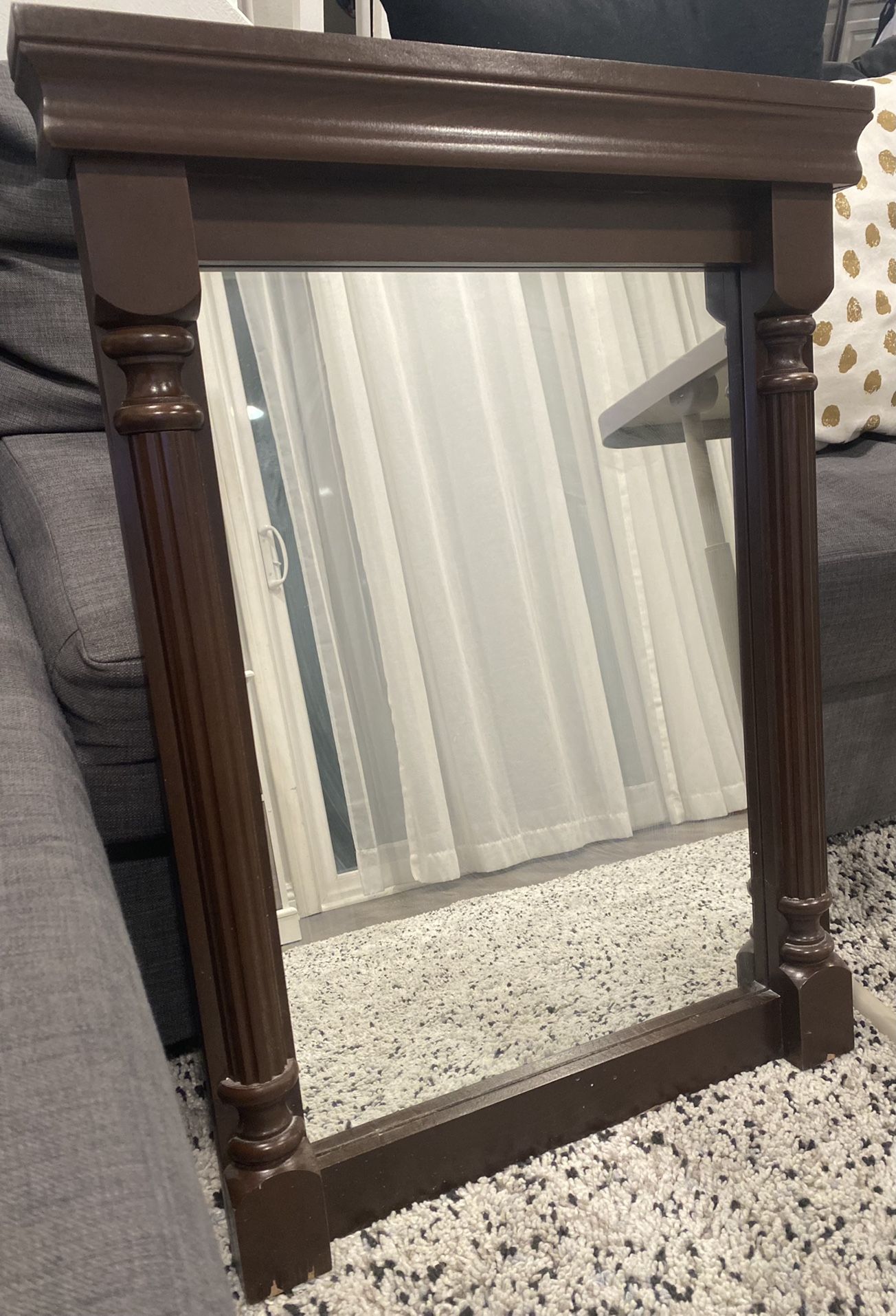 Wooden Vanity Mirror